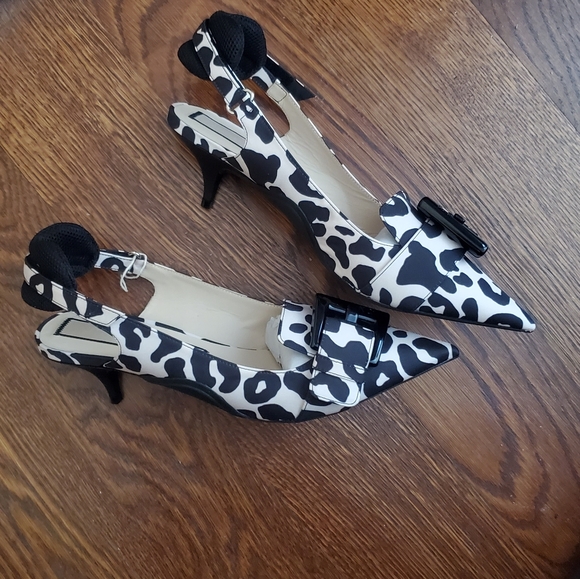 No 21 St leopardo slingback buckle pumps heels - Picture 4 of 4